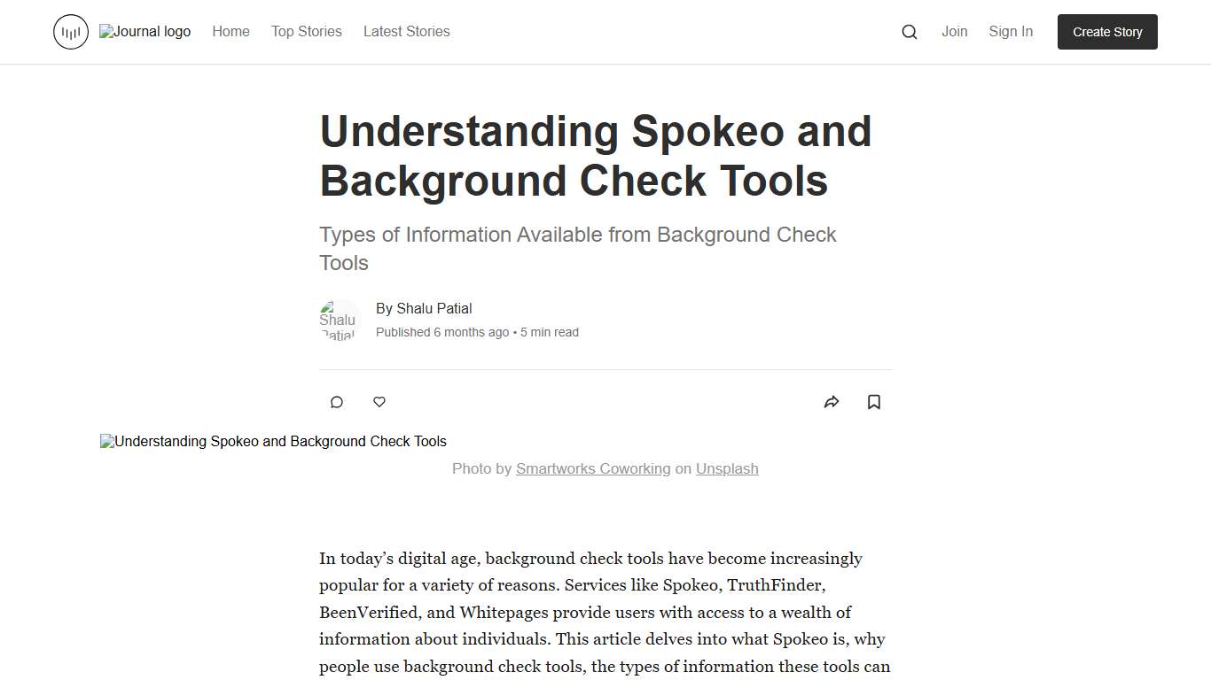 Understanding Spokeo and Background Check Tools Journal